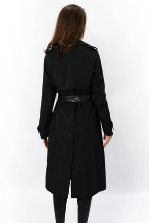 CIENKI PŁASZCZ Z PASKIEM CZARNY (2003)