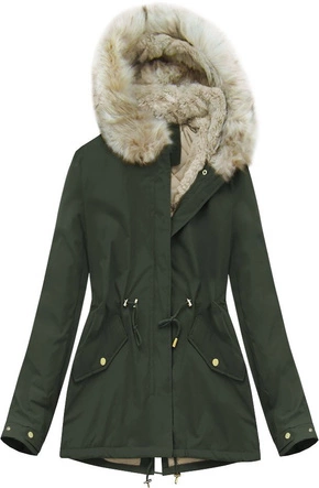 DAMSKA KURTKA ZIMOWA TYPU PARKA ARMY (B2648)