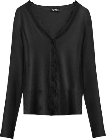 KLASYCZNY SWETEREK Z KORONKĄ CZARNY (X1537X)