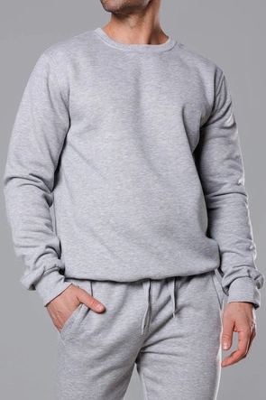 Komplet dresowy męski jasny szary (68C10380-2)