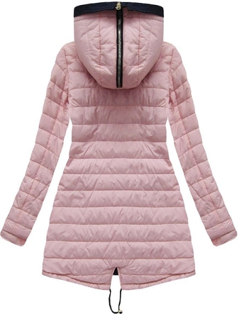 DWUSTRONNA KURTKA Z KAPTUREM GRANATOWA (W621)