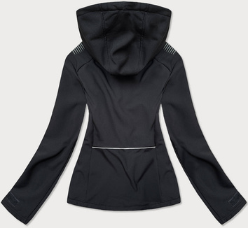 SPORTOWA KURTKA DAMSKA TYPU SOFTSHELL CZARNA/RÓŻ (KSW-6003)