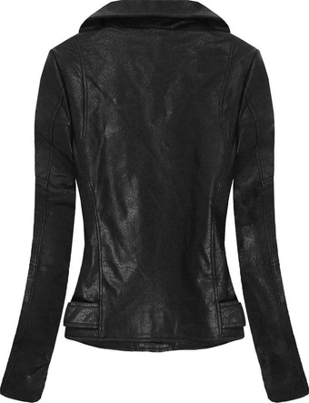 RAMONESKA Z EFEKTEM POPĘKANEJ SKÓRY CZARNA (C1018)