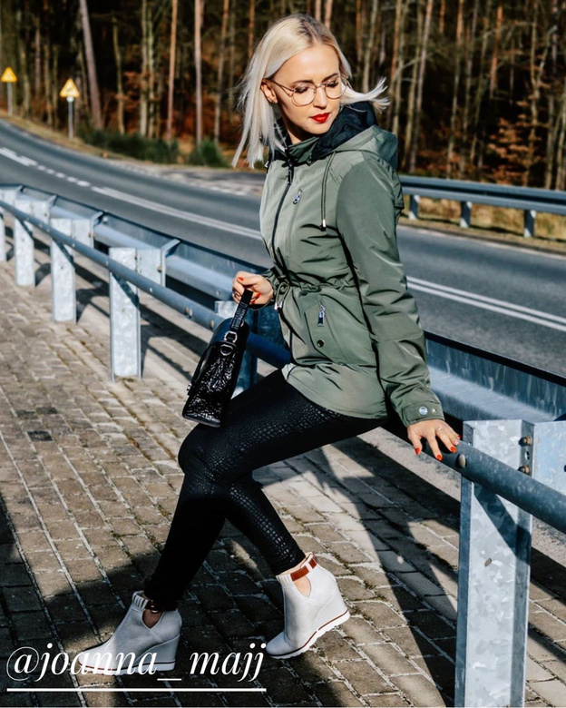 DWUSTRONNA PARKA Z KAPTUREM KHAKI (W645)