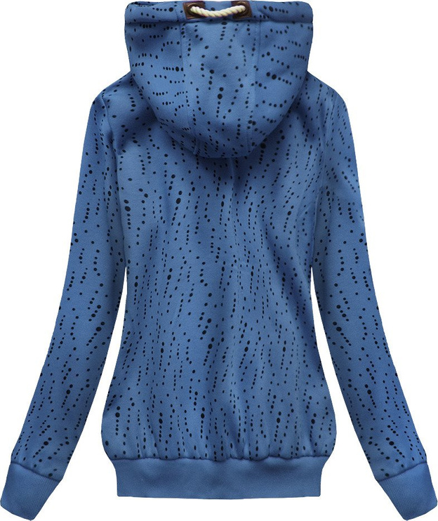 BLUZA W NIEREGULARNE KROPKI NIEBIESKA (1915)