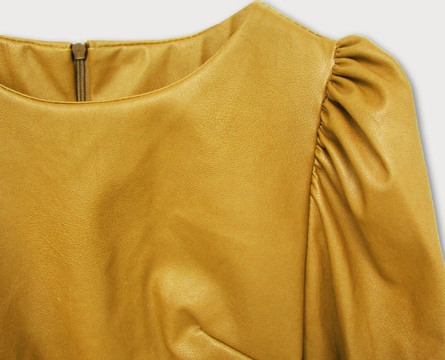 SUKIENKA Z EKOSKÓRY ŻÓŁTA (480ART)