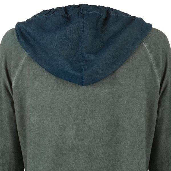 BLUZA Z BŁYSZCZĄCĄ RÓŻĄ KHAKI (5092)