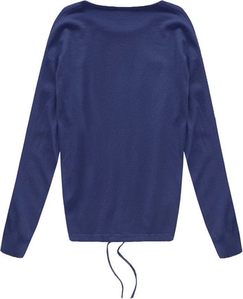 SWETER Z KIESZONKĄ GRANATOWY (P7119)