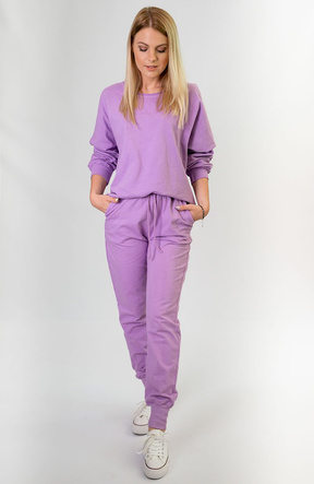BAWEŁNIANY DRES DAMSKI LILAC (610ART)