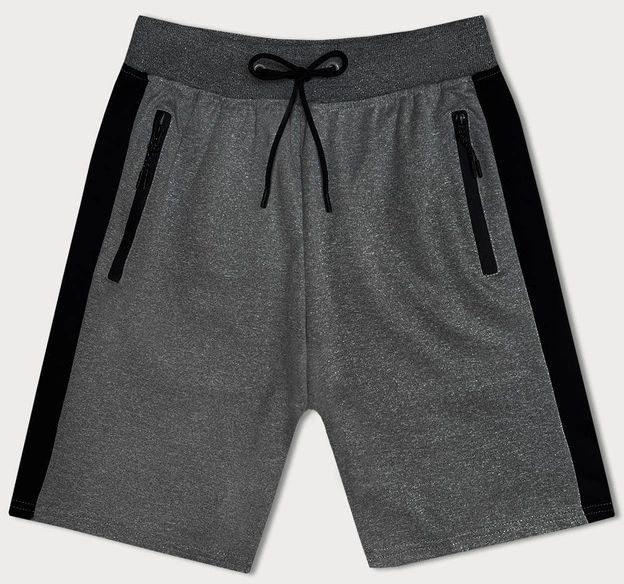 Sportowe spodenki męskie ciemnoszare (8K281-5)