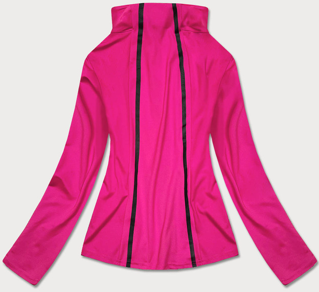 Bluza damska z niską stójką różowa (hh020-51)