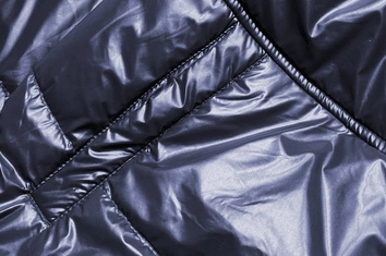 Krótka dwustronna kurtka damska granat/beż (bh-2204)