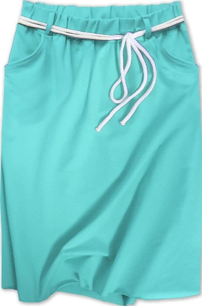 DRESOWA SPÓDNICA Z KIESZENIAMI BŁĘKITNA (592ART)