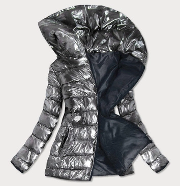 ZIMOWA KURTKA DAMSKA 3 W 1 GRAFITOWA (B9558-70)