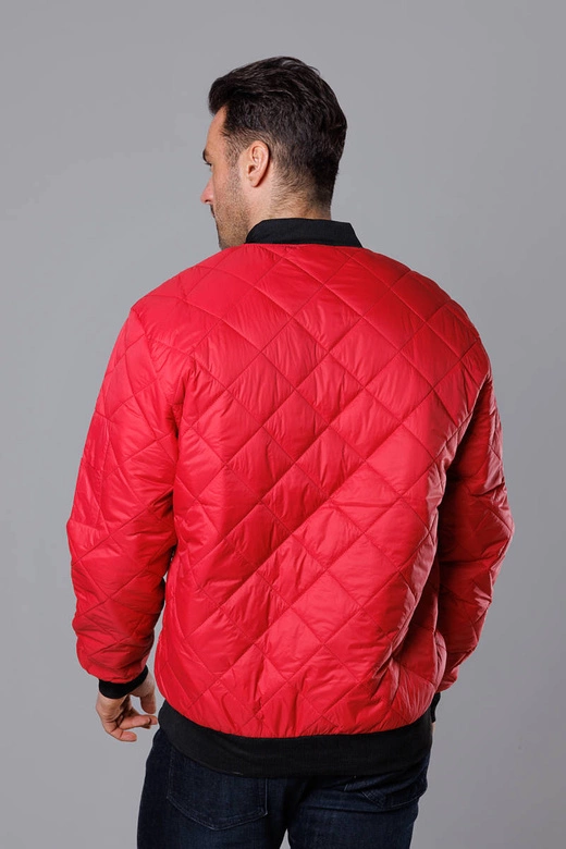 Pikowana bomberka męska czerwona (MY01-5)