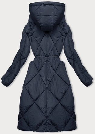 Zimowa kurtka z kołnierzem granatowa (LHD-23021)
