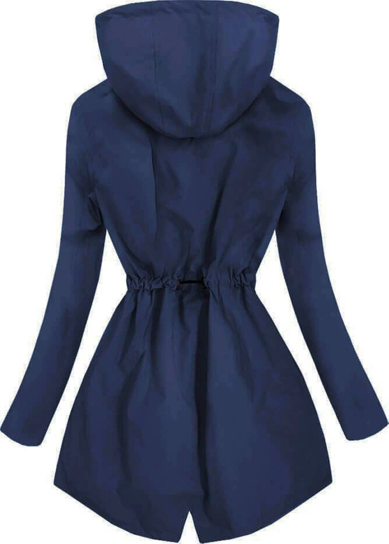 KURTKA TYPU PARKA GRANATOWA (2028-2)