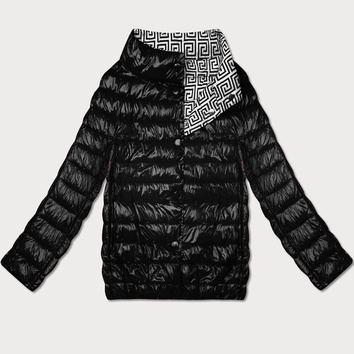 Lekko ocieplana dwustronna kurtka do bioder Goodlookin czarna (P21-7213/7212-1)
