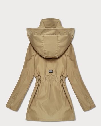Cienka kurtka z podwijanymi rękawami Goodlookin piaskowa (KK60410-5#)