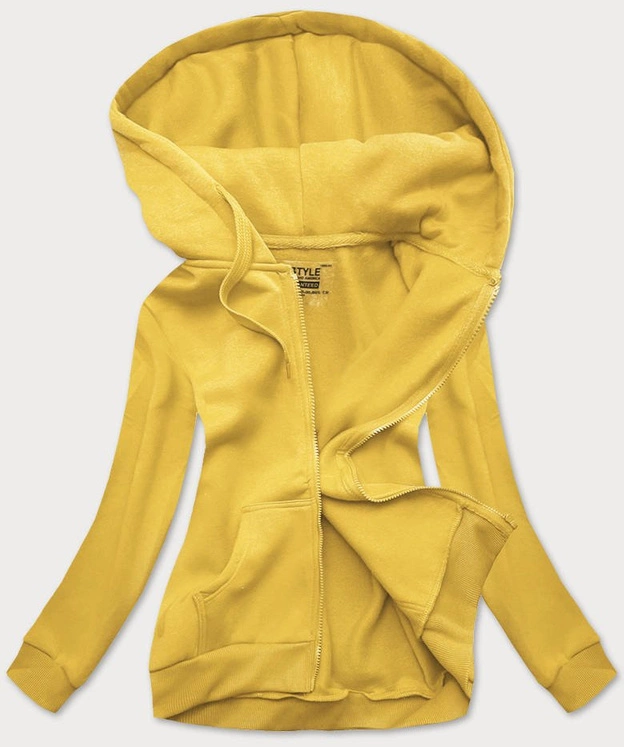 Bluza damska sportowa jasna żółta (W03-68)