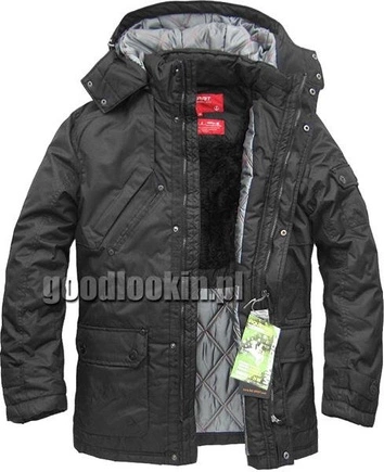 KURTKA ZIMOWA SKI SPIRIT CZARNA (8266)