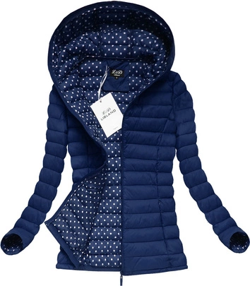 PIKOWANA KURTKA GRANATOWA (7115BIG)