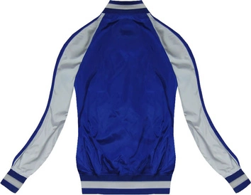 KURTKA BOMBERKA Z NASZYWKAMI NIEBIESKA (W555)