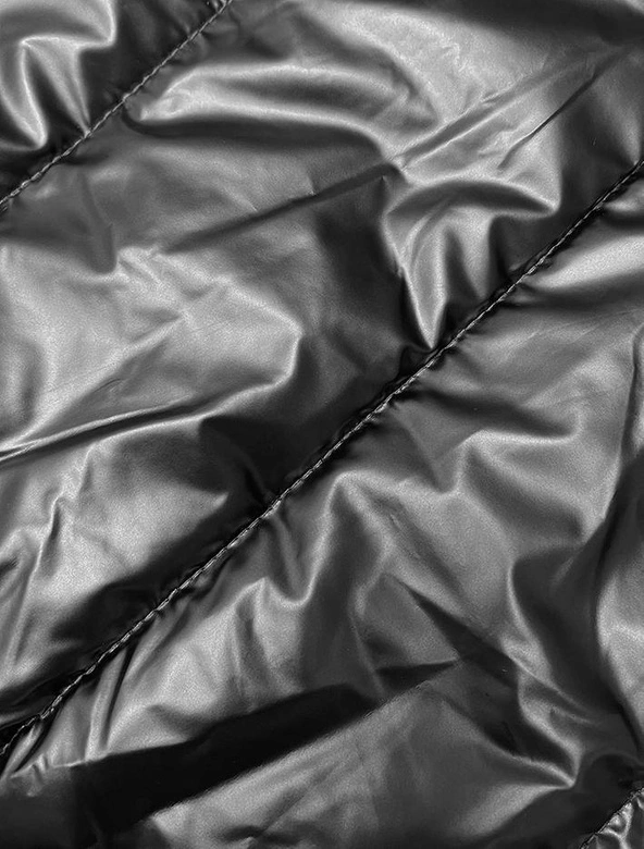 Damska kamizelka z asymetrycznym zamkiem grafitowa (16M9117-105)