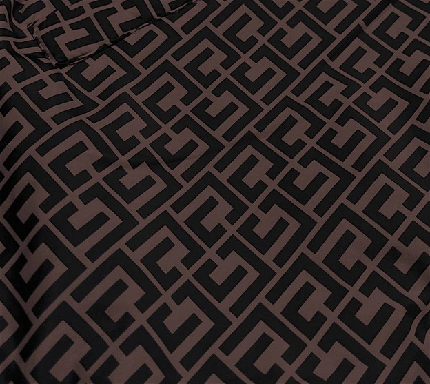 Dwustronna kurtka damska czarno/brązowa (w588big)