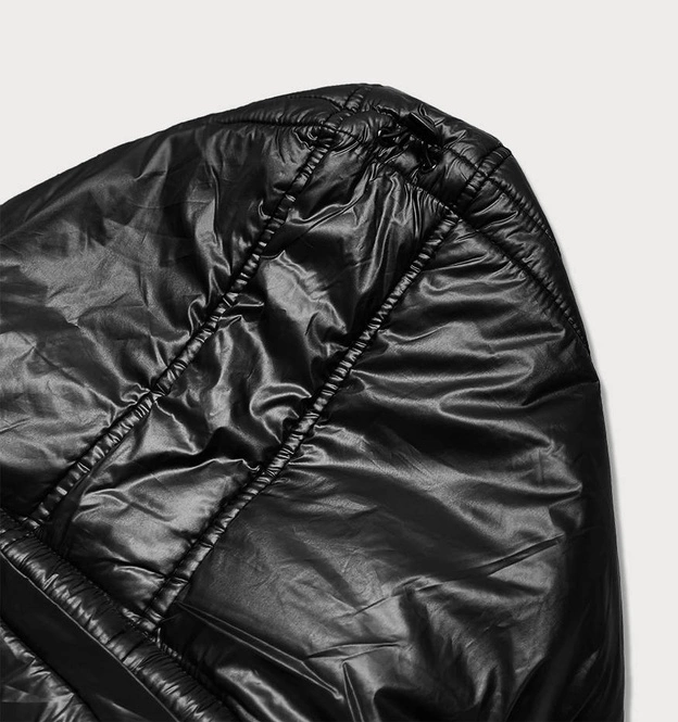 Przejściowa kurtka damska plus size czarna (7724plus)