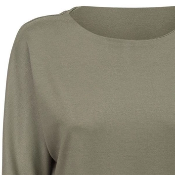 SUKIENKA Z TROKIEM W PASIE KHAKI (S32)