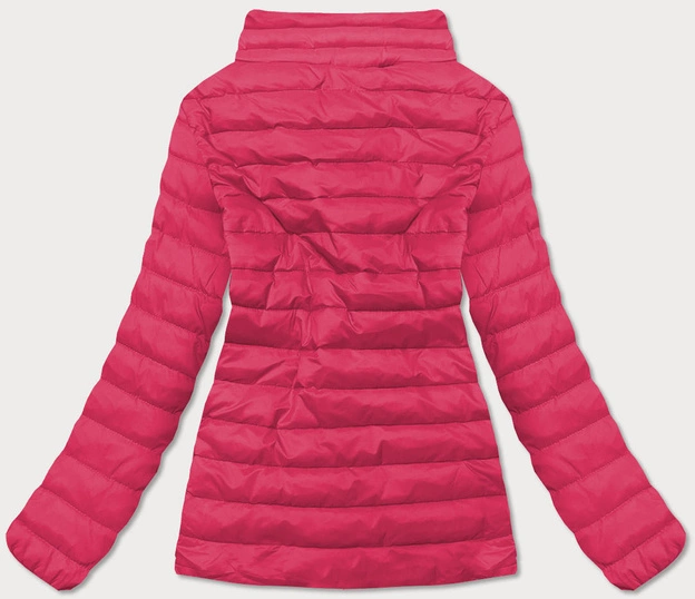 Lekka pikowana kurtka damska różowa (20311-266)
