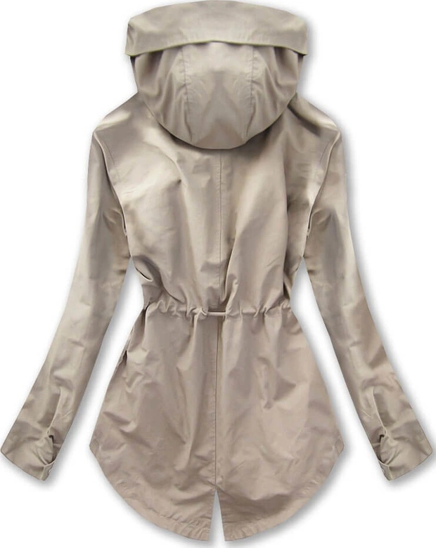 PARKA Z KAPTUREM BEŻOWA (W726)