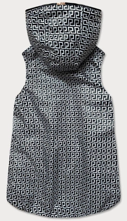 Rozkloszowany dwustronny bezrękawnik damski jasny brąz (b8006-46)