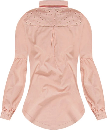 KOSZULA Z KORALIKAMI ŁOSOSIOWA (K08)