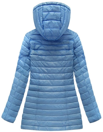 PIKOWANA KURTKA Z KAPTUREM BŁĘKITNA (MH-1679)