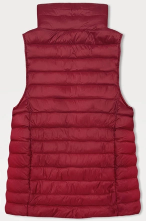 Pikowany bezrękawnik damski czerwony (16M9155-270)