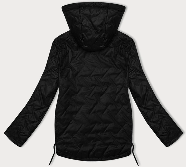 Cienka pikowana kurtka plus size S'West czarna (B8361-1)