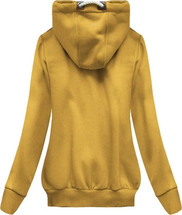 BLUZA Z FLAMINGAMI MUSZTARDOWA (X1925X)