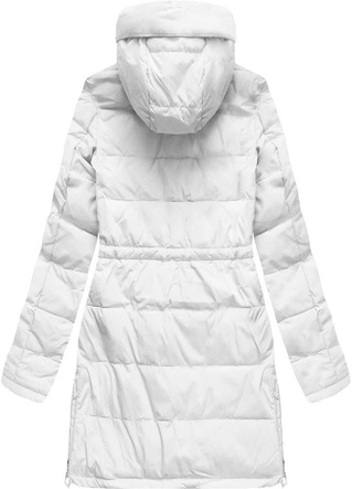 PIKOWANA KURTKA Z NASZYWKAMI BIAŁA (08)