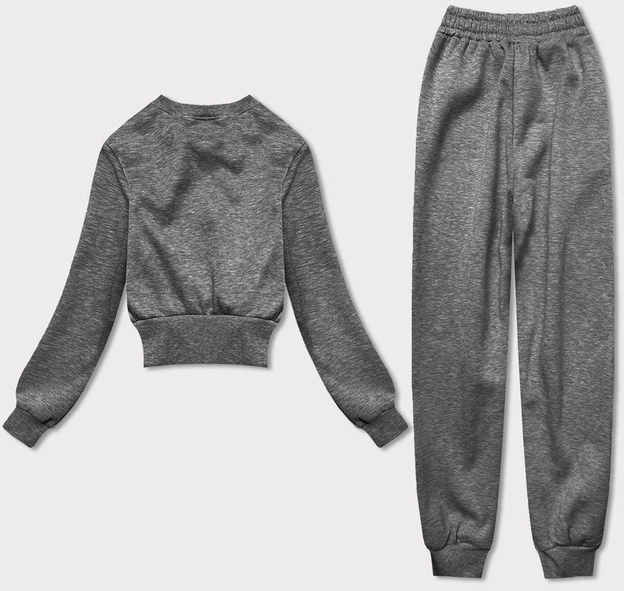 Dres damski bluza + spodnie ciemnoszary (8c78-5)