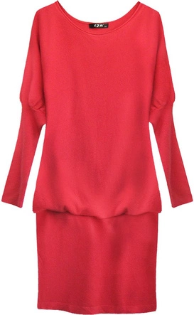 SWETERKOWA TUNIKA CZERWONA (1533)