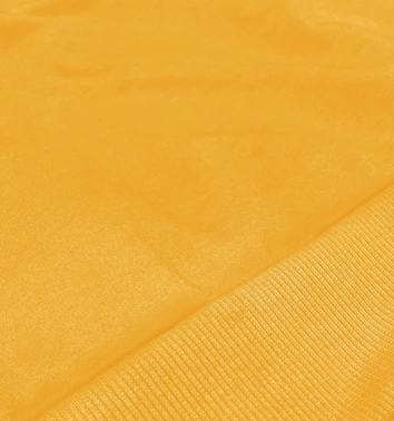 Cienka krótka bluza dresowa damska żółta (8B938-117)