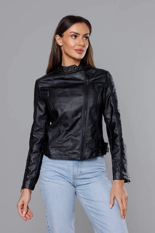 Ramoneska ze stójką czarna (HM23)