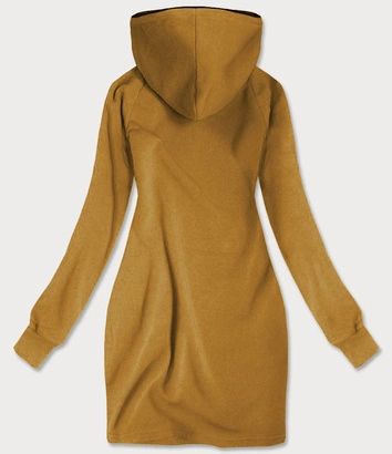 TUNIKA DRESOWA Z KAPTUREM MUSZTARDOWA (XAMG696AX )
