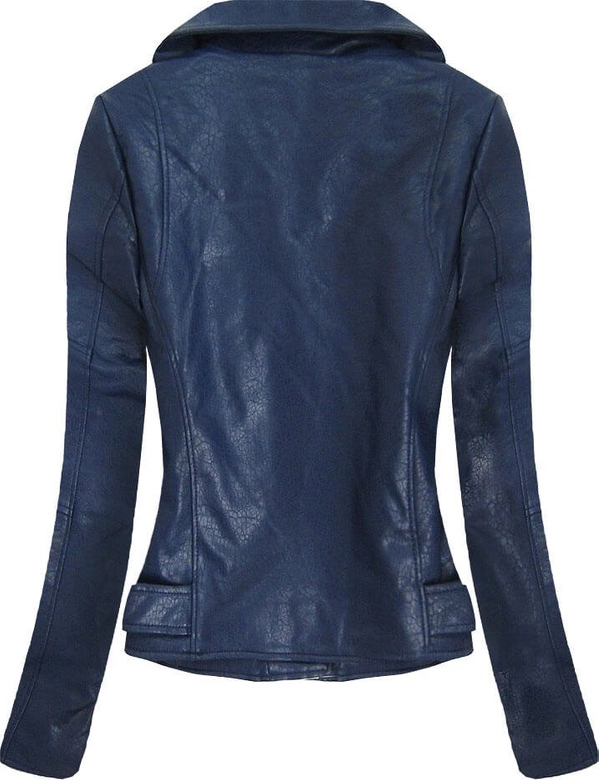 RAMONESKA Z EFEKTEM POPĘKANEJ SKÓRY GRANATOWA (C1018)