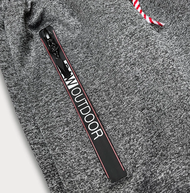 Krótkie spodenki męskie ciemne szare (8K200-5)