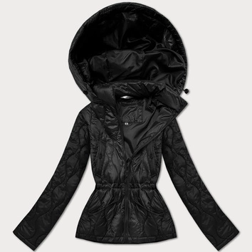 Lekka kurtka damska z kapturem Minority czarna (B25-510-1)