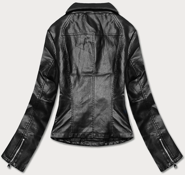 Ramoneska damska z kołnierzem czarna (11Z8036)