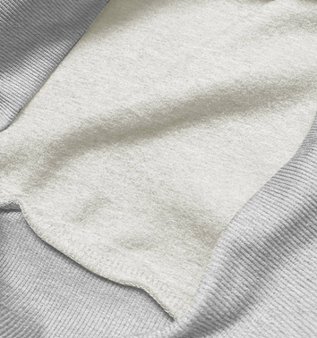 Bluza dresowa damska ze ściągaczami szara (w01-2)